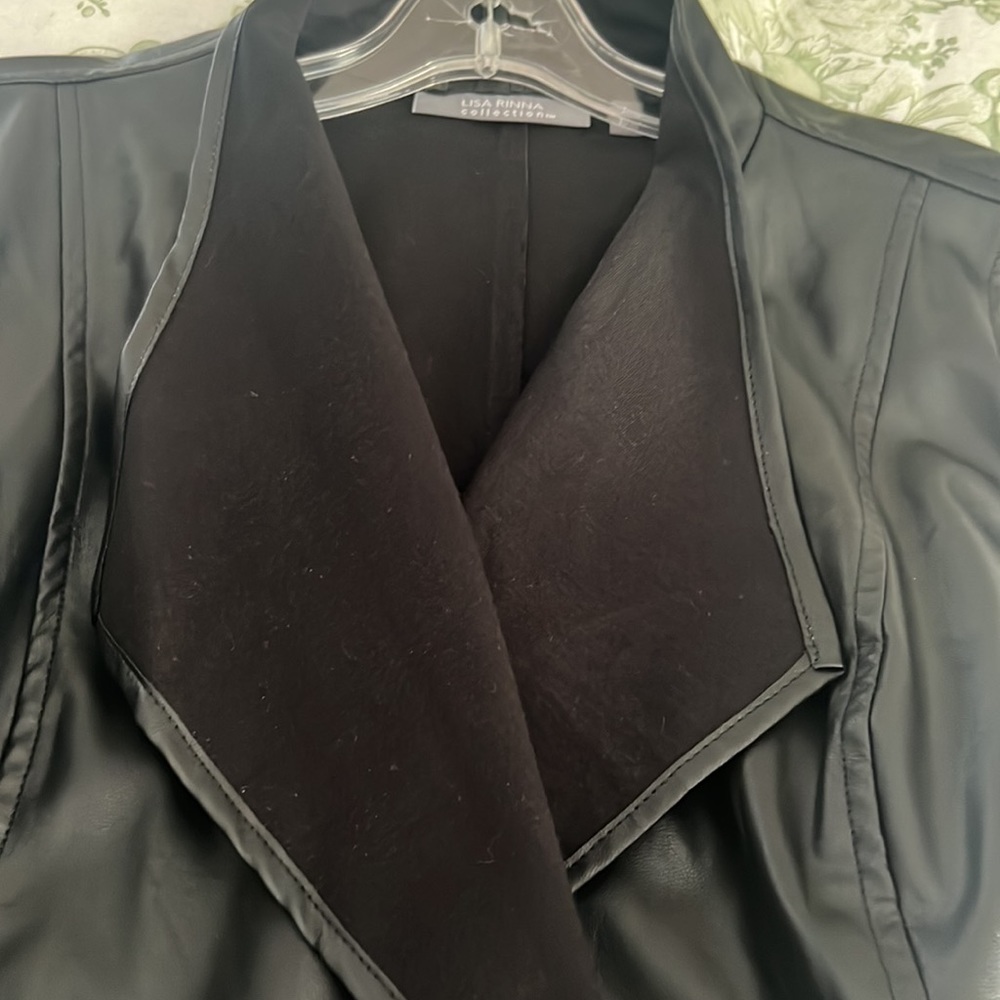 FAUX LEATHER VEST